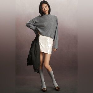 ❤️HP❤️NWT Size MP - Pilcro The Alani Cashmere Mock-Neck Sweater (100% Cashmere)